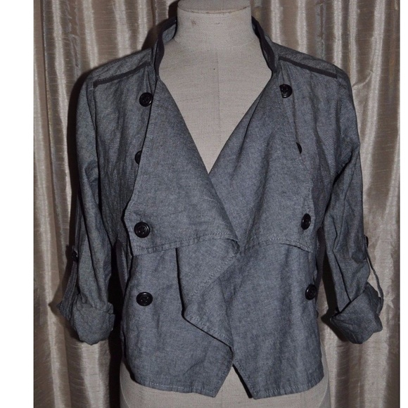 Jack by BB Dakota Jackets & Blazers - sold JACK BB DAKOTA Charcoal Mace Cropped Jacket